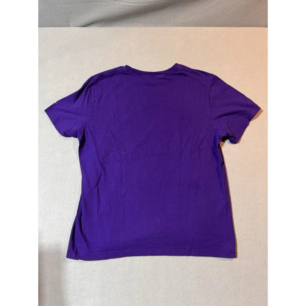 Nike Justin Jefferson Vikings T-shirt Adult Size L Purple & Yellow Bleed Purple